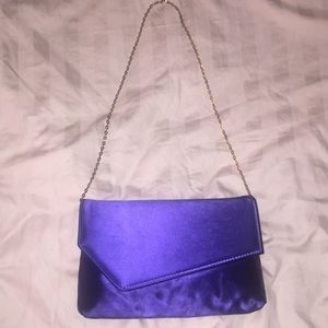 NWOT dark blue chain purse